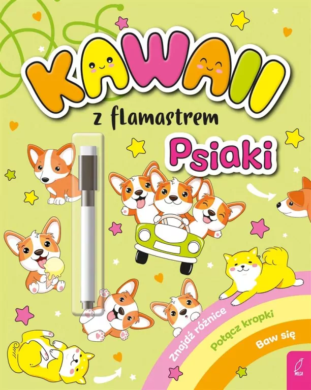 Kawaii z flamastrem. Psiaki - tantis.pl