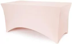 Pokrowiec na stół bankietowy brudny róż