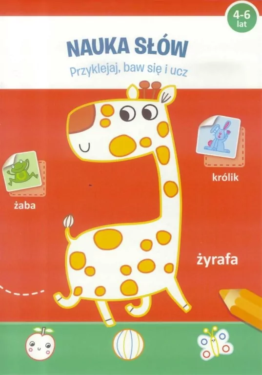 Nauka słów 4-6 lat. Przyklejaj, baw się i ucz - tantis.pl