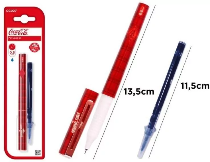 Cienkopis 0,5mm z wkładem wymiennym Coca-Cola - tantis.pl