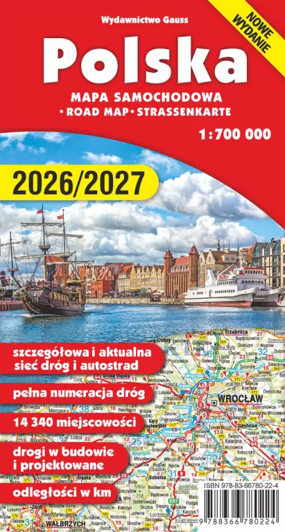 Polska. Mapa samochodowa 1:700 000 - tantis.pl