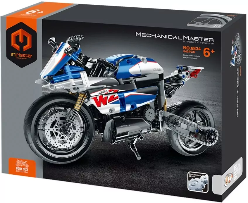 Klocki iM.Master Ścigacz niebieski 542 elementy - tantis.pl