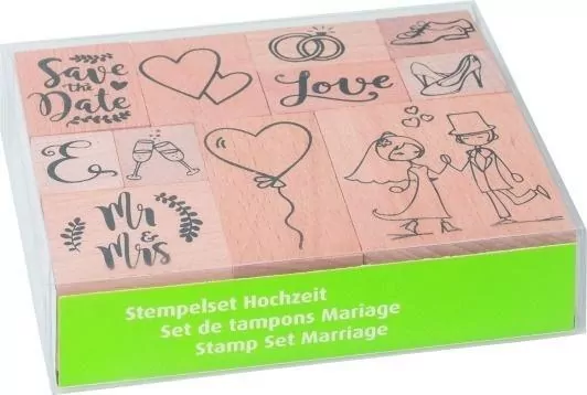 Zestaw stempli 11szt Ślub - tantis.pl