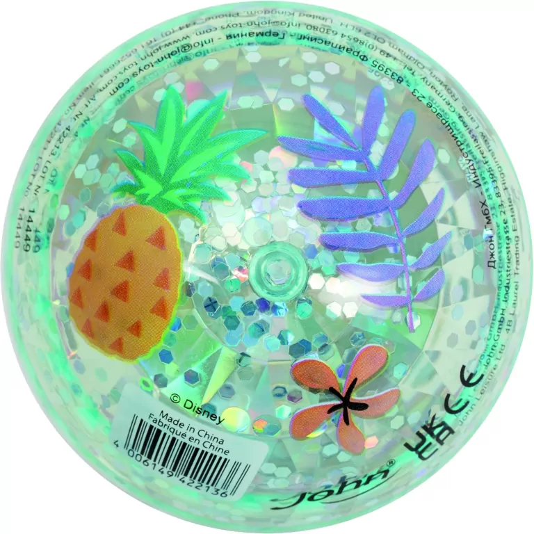 Piłka brokatowa Stitch 11cm MIX - tantis.pl