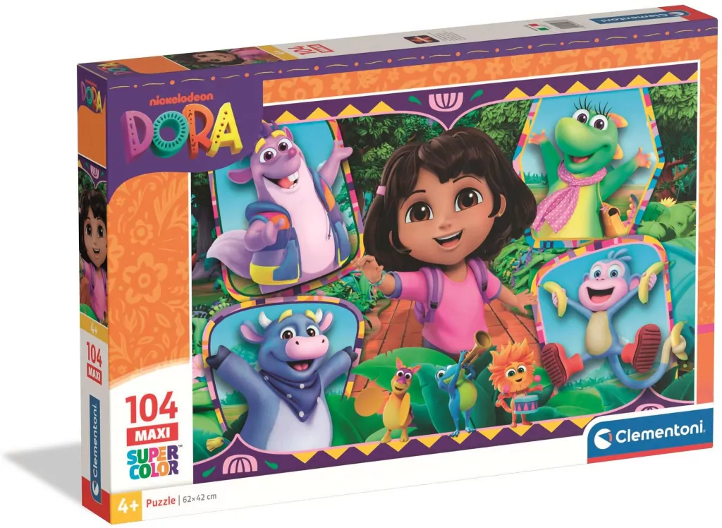 Puzzle 104 Maxi Super Kolor Dora - tantis.pl