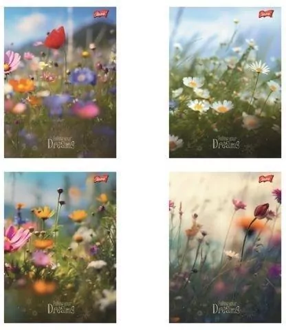 Zeszyt A5/60K linia Romantic Meadow (10szt) - tantis.pl