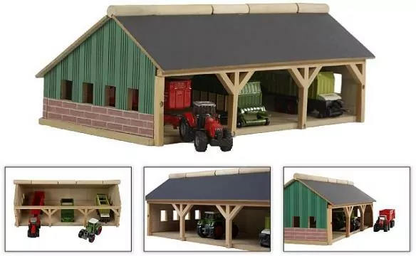 Garaż dla trzech traktorów 30x17x21cm - tantis.pl