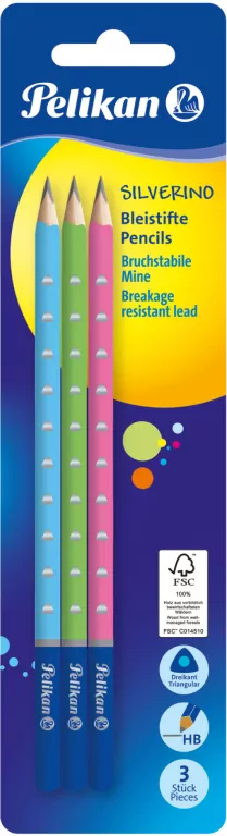 Ołówek Silverino. HB. 3 sztuki - tantis.pl