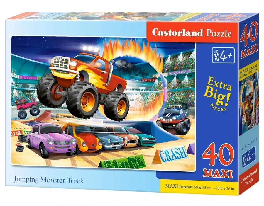 Puzzle Maxi. Jumping Monster Truck 40 - tantis.pl