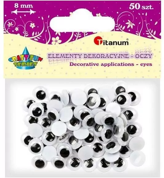 oczy 8mm czarne - tantis.pl