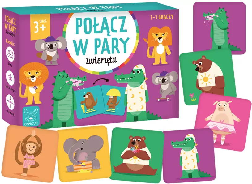 Połącz w pary. Zwierzęta - tantis.pl