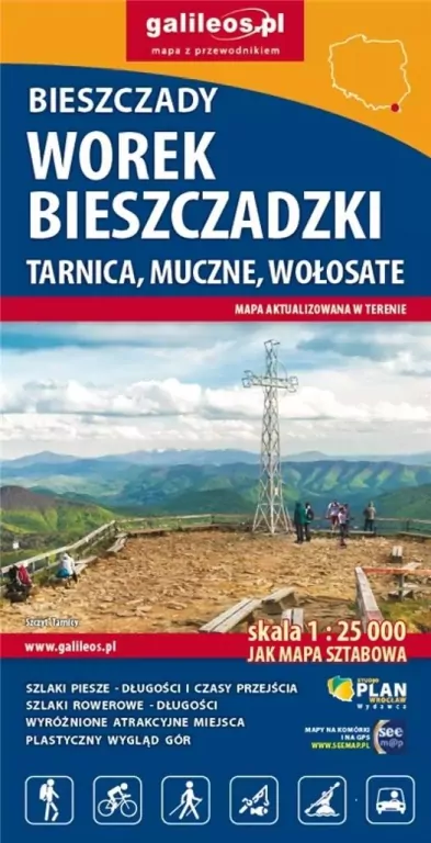 Mapa tur. - Worek Bieszczadzki, Tarnica... w.2024 - tantis.pl