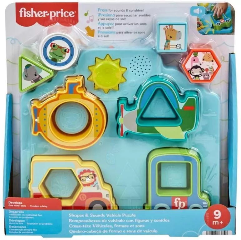Fisher Price. Układanka Pojazdy i kształty HRP31 - tantis.pl