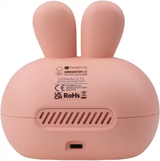 Budzik królik różowy - tantis.pl