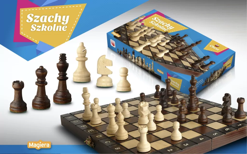 Magiera. Szachy szkolne 29cm - tantis.pl