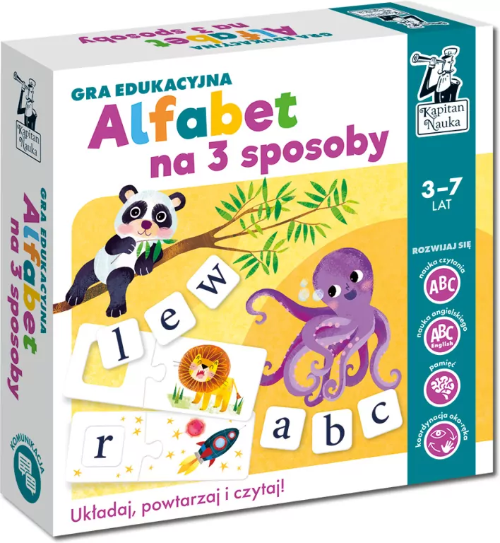 Alfabet na 3 sposoby. Kapitan Nauka - tantis.pl