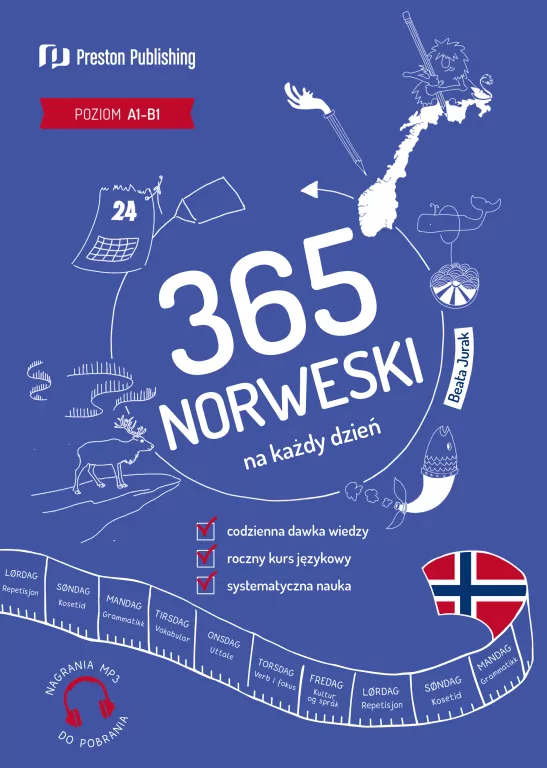 Norweski 365 na każdy dzień. Poziom A1 - A2+ - tantis.pl