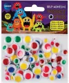 Ruchome oczka samoprzylepne kolorowe mix 100szt - tantis.pl