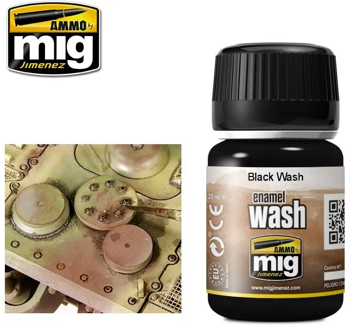 Ammo: Enamel Wash - Black Wash - tantis.pl