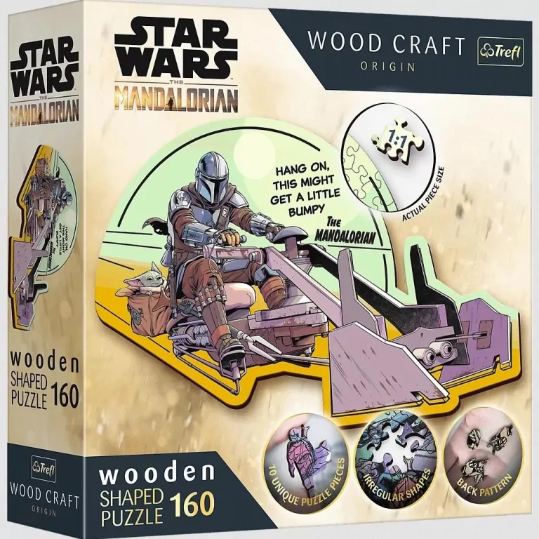 Trefl. Puzzle. drewniane. The Mandalorian - Zjednoczenie, 160 elementów - tantis.pl