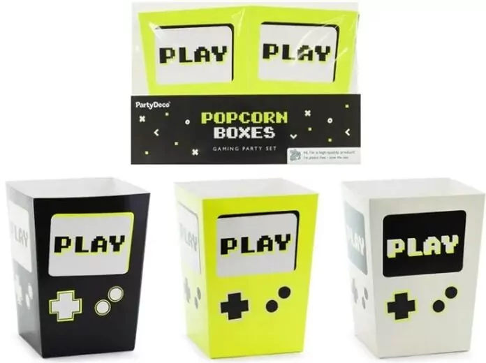 Pudełka na popcorn Play, 7x7x12 cm - tantis.pl