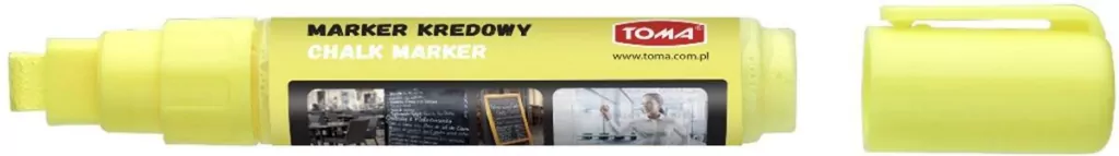 Marker kredowy 8x5 mm. Biały - tantis.pl