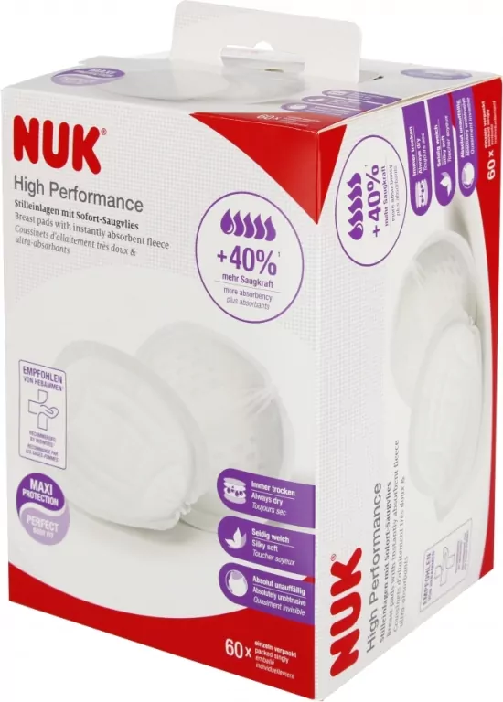 NUK. High Performance. Wkładki laktacyjne. 60 sztuk - tantis.pl