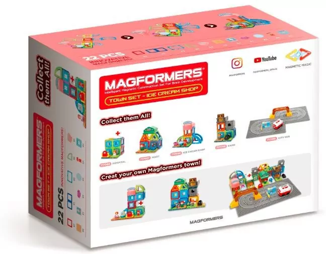 Magformers Town Set. Lodziarnia - tantis.pl