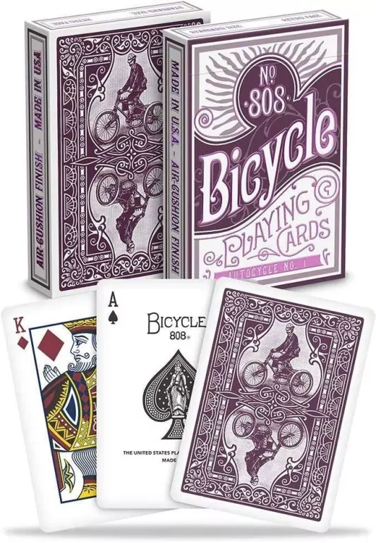 Karty Autocycle No1 Purple BICYCLE - tantis.pl