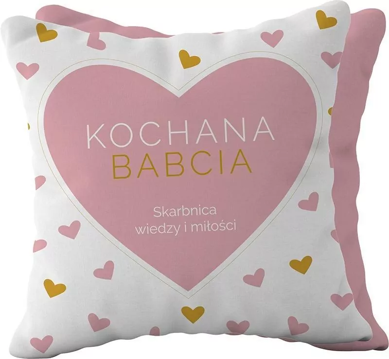 Poduszka prezentowa z napisem Kochana Babcia - tantis.pl