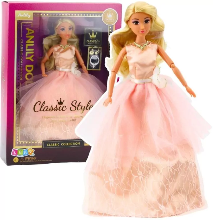Lalka Anlily w sukni balowej ruchome kończyny - tantis.pl
