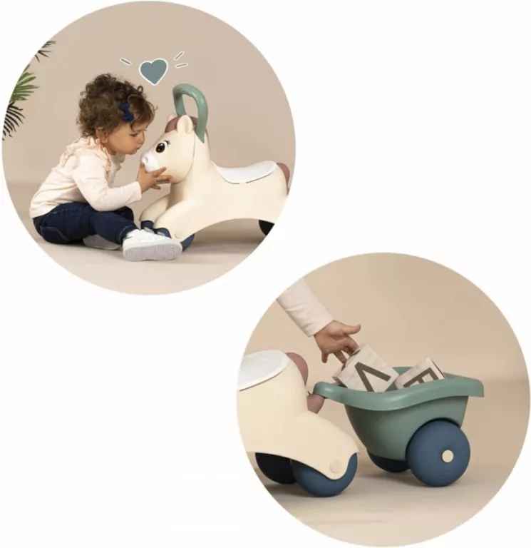 Kucyk z przyczepką jeździk - tantis.pl