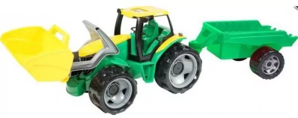 Lena Gigant. Traktor z przyczepką i spychem - tantis.pl