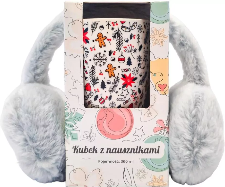 Kubek ceramiczny z nausznikami. Pattern - tantis.pl