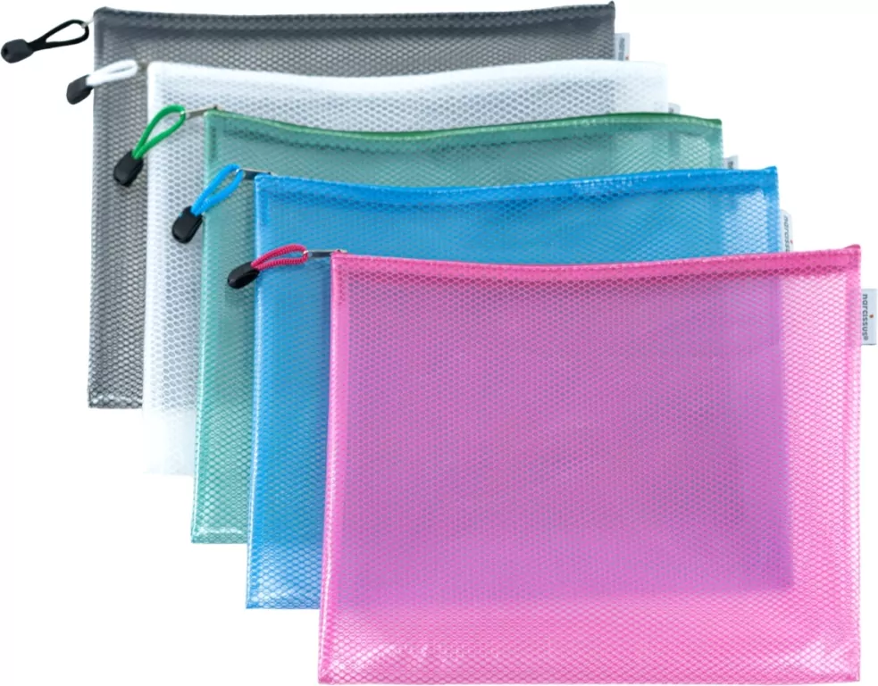 Torebka na zamek mesh EVA A6 NARCISSUS - tantis.pl