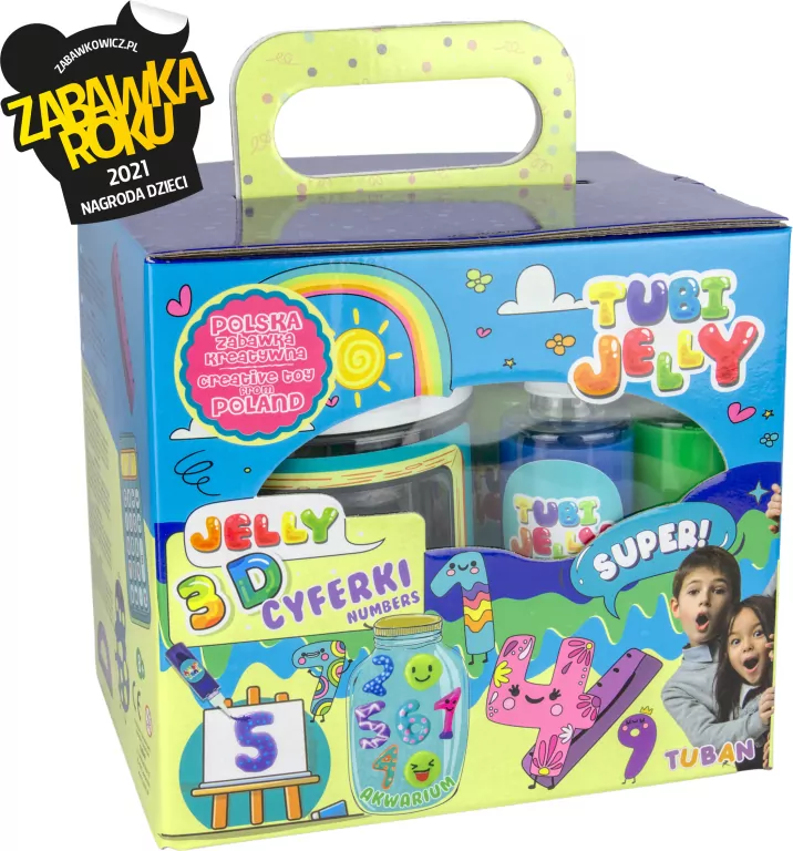 Tubi Jelly 6 kol. z akwarium. Cyferki - tantis.pl