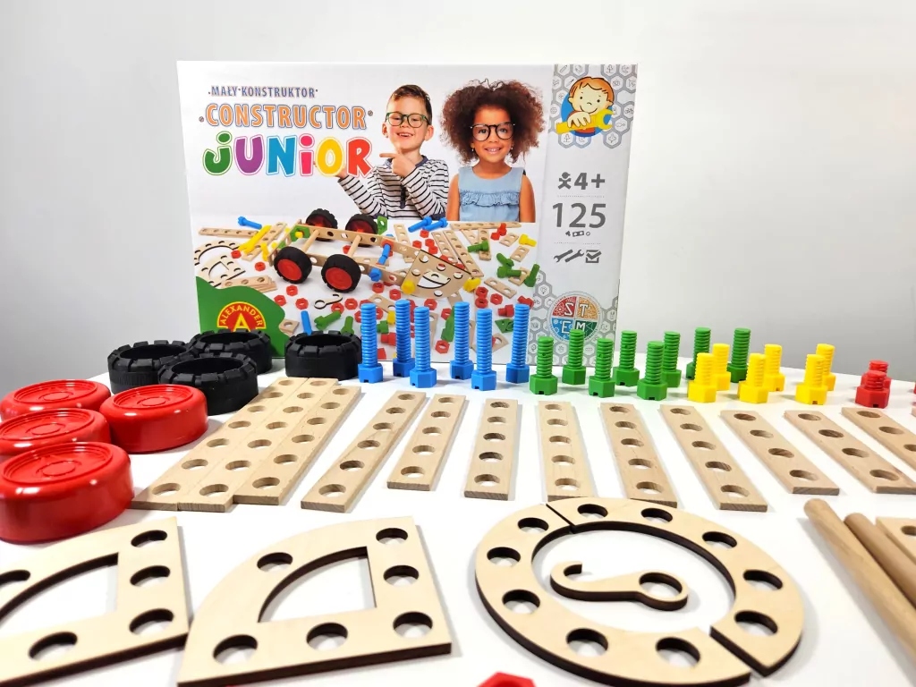 Mały konstruktor Junior. 125 elementów - tantis.pl