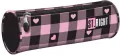 Piórnik tuba PU1 Pink Checkered - tantis.pl
