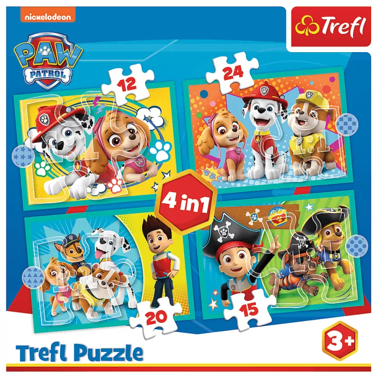 Trefl. Puzzle 4w1. Psi Patrol - tantis.pl