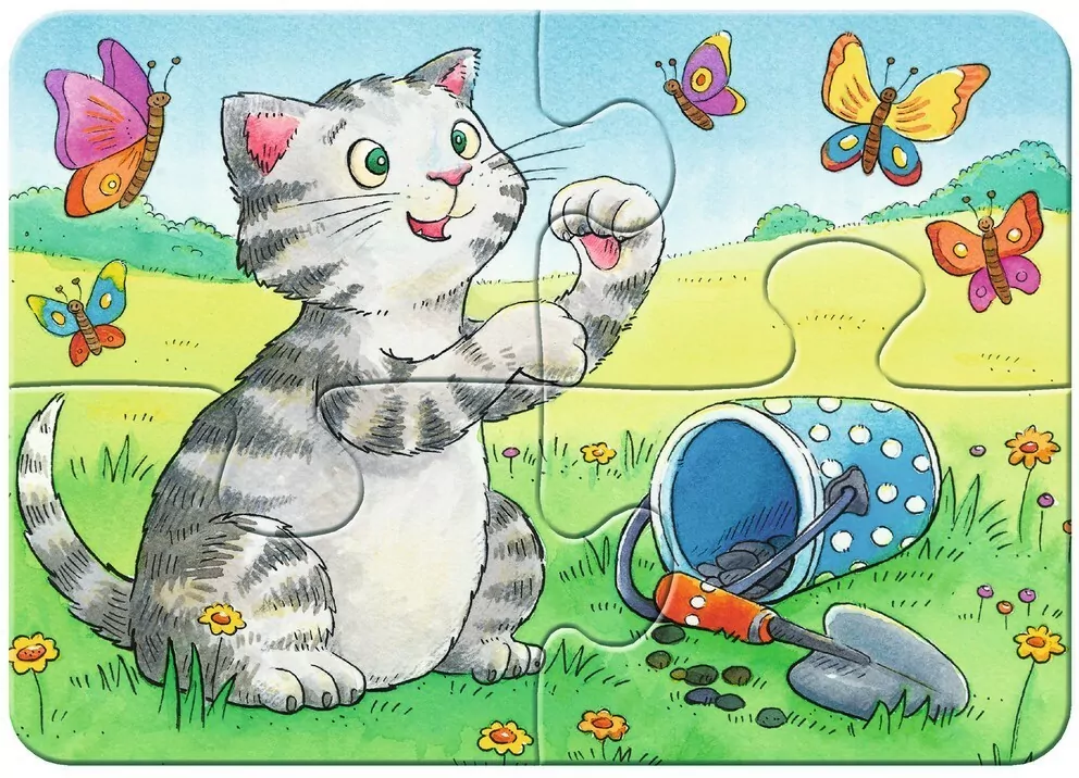 Puzzle 2/4/6/8 Cute Pets - tantis.pl