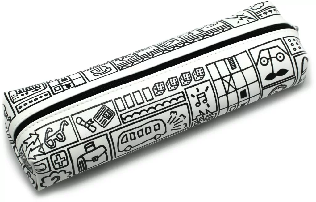 Doodle. Piórnik duży. Wzory - tantis.pl