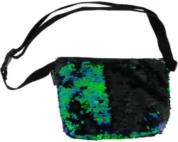 Torebka na ramię cekiny green