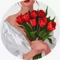 Malowanie po numerach - Tulipany 26cm - tantis.pl
