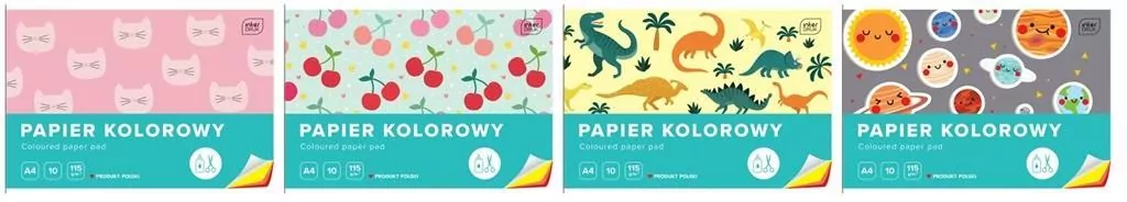 Zeszyt papierów kolorowych A4/10K - tantis.pl