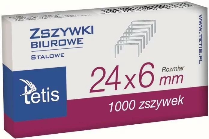 Zszywki biurowe 24/6 GZ101-A - tantis.pl