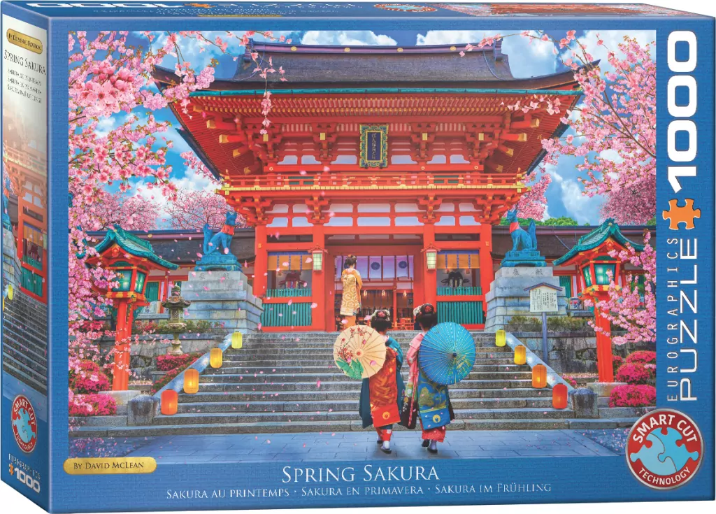 Puzzle 1000. Japonia, Wiosna w Sakura - tantis.pl