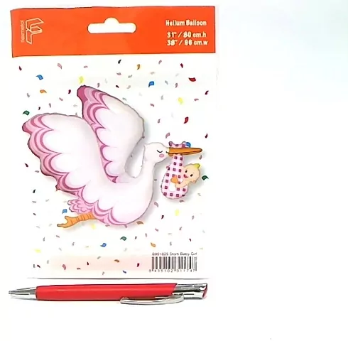 Balon foliowy Bocian Baby Girl FX 61cm - tantis.pl