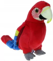 Papuga czerwona 25cm