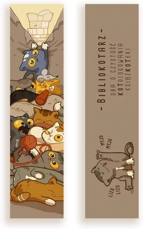 Zakładka kartonowa. Bibliokotarz - tantis.pl