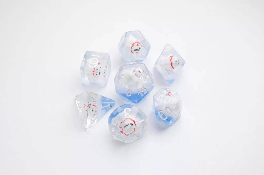 Gamegenic: Embraced Series - RPG Dice Set - Polar Bear - tantis.pl